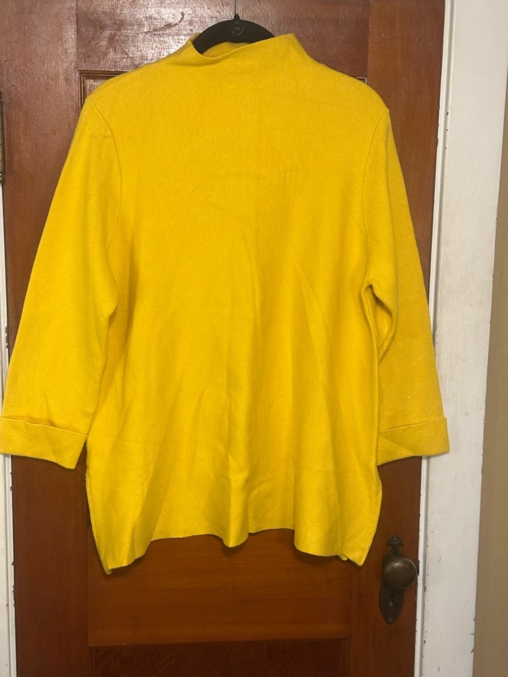 Tahari Golden Yellow Mock Neck Sweater